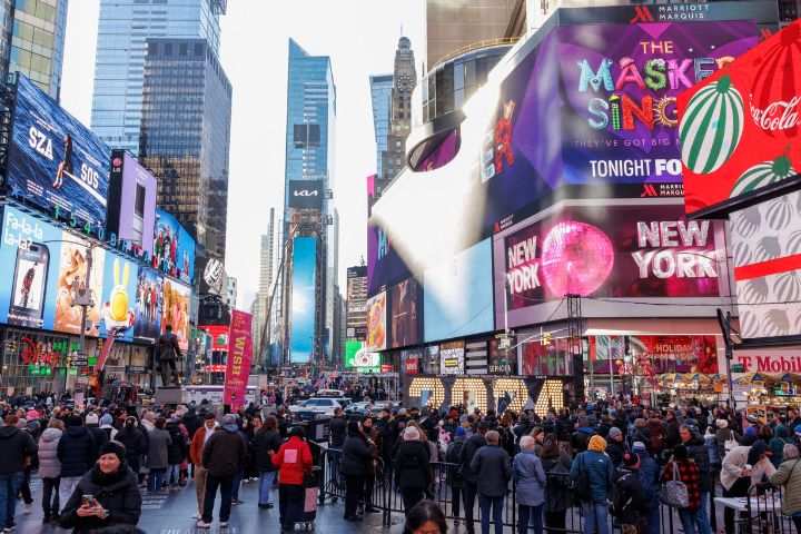 La última noche del año en Times Square